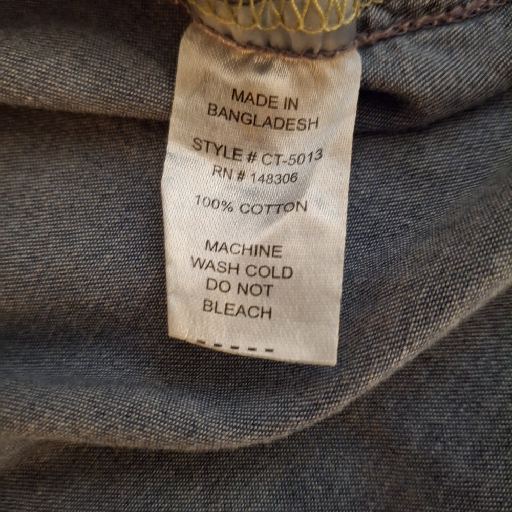 Blue Age Women's Ombre Distressed Button Down Long Sleeve Shirt - Picture 5 of 9
